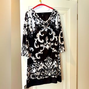 White House Black Market dress-size L. Cowl neck.